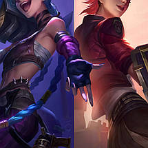 Плакат "Аркейн: Ліга Легенд, Джинкс, Ві, Jinx, VI, League Of Legends, Arcane", 40×60см, фото 2