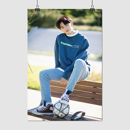 Плакат "Хван Хьонджін, Hyunjin, Stray Kids, SKZ", 60×40см, фото 1