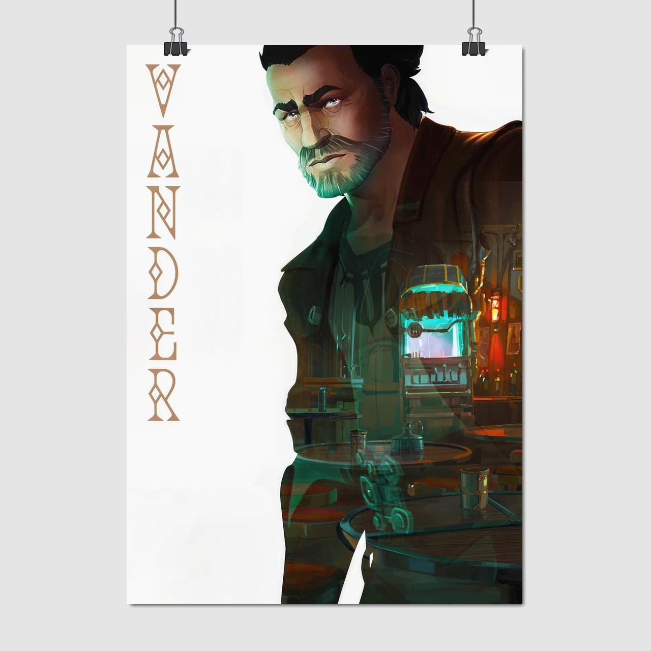 Плакат "Аркейн: Ліга Легенд, Вандер, Vander, League Of Legends, Arcane", 60×43см
