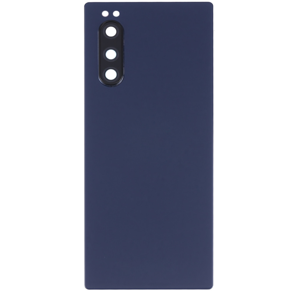 Задня кришка Sony J9210 Xperia 5 синя, оригінал PRC + скло камери