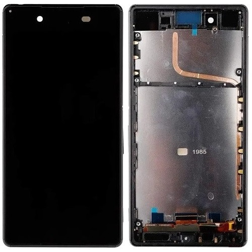 Дисплей Sony E6533 Xperia Z3+ Dual чорний, оригінал PRC, з рамкою, фото 1