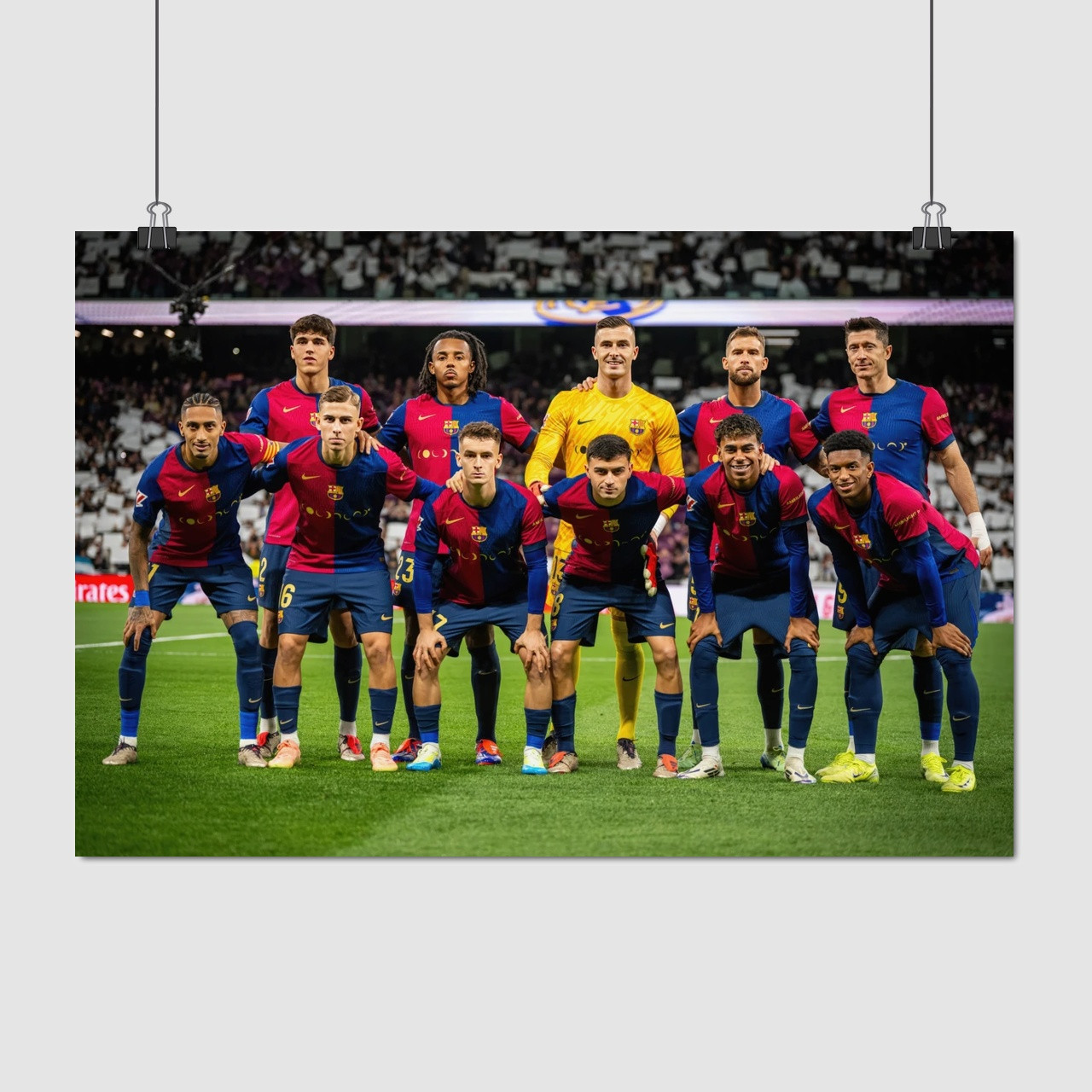 Плакат "ФК Барселона, FC Barcelona 2024", 40×60см