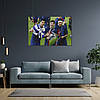 Плакат "Ліонель Мессі, Неймар да Сілва, Луїс Суарес, Lionel Messi, Neymar, Luis Suárez", 40×60см, фото 7