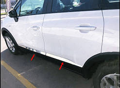 Молдинг дверний (4 шт., нерж.) Carmos - Турецька сталь для Opel Crossland X