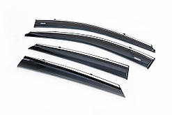 Вітровики з хромом (4 шт, Niken) для Hyundai IX-35 2010-2015 рр