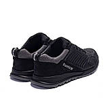 Чоловічі спортивні кросівки Reebok чорні демісезонні шкіряні, фото 6