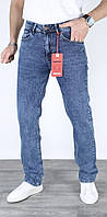 Чоловічі джинси прямі класичного крою сині 29 (D1239)