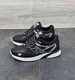 Кросівки чоловічі New balance чорні осінні шкіряні спортивні демісезонні під джинси для чоловіків, фото 7