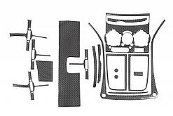Накладки на панель (Meric, 2002-2006) Карбон для Citroen Jumper рр
