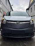 Зимова накладка на решітку Глянцева для Opel Vivaro 2015-2019 рр, фото 3