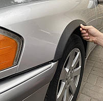 Накладки на арки (4 шт, чорні, ABS-пластик) для Mercedes C-class W202 1993-2001 рр