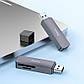 Кардридер Hoco USB2.0 TF/SD 480Mbps, 2TB Max Card Reader Spirit 2-in-1 HB45, фото 6