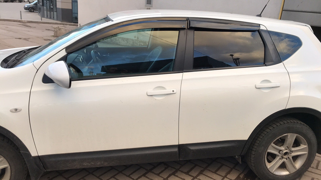 Вітровики (4 шт., Sunplex Sport) для Nissan Qashqai 2010-2014рр, фото 1