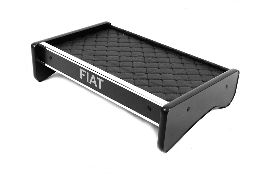 Полиця на панель (Чорна з чорною ниткою) 2014-2025 для Fiat Ducato рр, фото 1