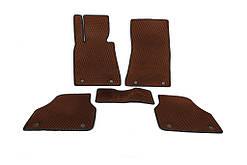 Килимки E65 (EVA, коричневі) для BMW 7 серія E65/66