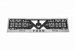 Рамка під номер хром Ford (1 шт, нержавіюча сталь) для Тюнінг Ford
