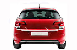 Накладка на кромку багажника (нерж.) Carmos - Турецька сталь для Citroen C-4 2010-2018 рр