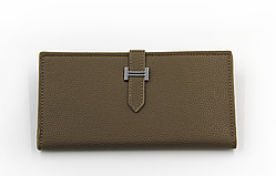 Клатч Жіночий HERMES Гаманець Коричневий