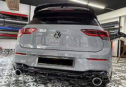 Задній дифузор DPT V-2 (чорний глянець) для Volkswagen Golf 8