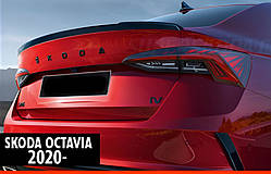 Спойлер DPT V-1 (чорний глянець) для Skoda Octavia IV A8 2020- рр