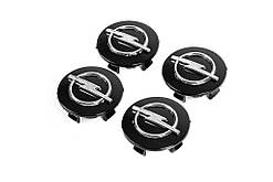 Ковпачки на диски 55/43мм op5543b (чорні, 4 шт) для Тюнінг Opel