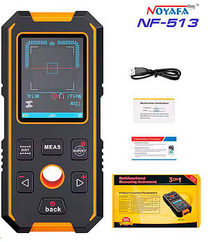 NOYAFA NF-513 шукач прихованої проводки, детектор метала та дерева, глибина 80мм!