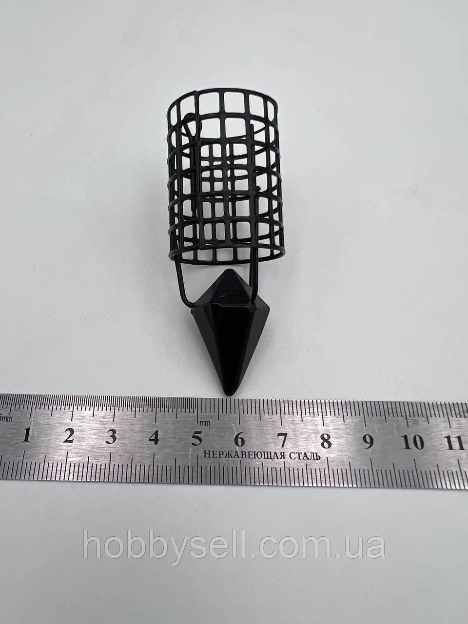 Фідерна годівниця куля металева "Стріла" 50г (40-80г) 1шт Риболовна годівниця куля для фідера, фото 1