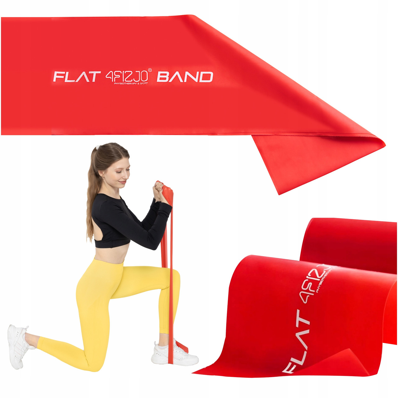 Стрічка-еспандер для спорту та реабілітації 4FIZJO Flat Band 30 м 2-4 кг Red (P-5907739311177)