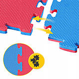Мат-пазл (ластівчин хвіст) 4FIZJO Mat Puzzle EVA 100 x 100 x 2 см Blue/Red (P-5907739310002), фото 4