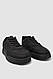 Кеди жіночі однотонні, колір чорний, 248RAD40, фото 3