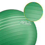 М'яч для фітнесу (фітбол) 4FIZJO 55 см Anti-Burst Green (P-5907739316264), фото 9