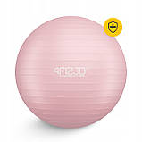 М'яч для фітнесу (фітбол) 4FIZJO 55 см Anti-Burst Pink (P-5907739316271), фото 6