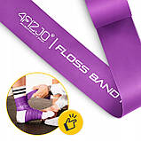 Стрічка компресійна для флосингу 4FIZJO Floss Band 207 x 5 x 0.1 см Violet (P-5905973405201), фото 6