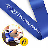 Стрічка компресійна для флосингу 4FIZJO Floss Band 207 x 5 x 0.15 см Blue (P-5905973405232), фото 4