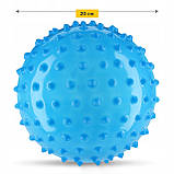 М'яч для пілатесу, йоги, реабілітації 4FIZJO 20 см (масажний) Blue (P-5905973402354), фото 7