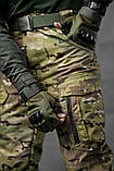 Штани польовийні мультикам – брюки з манжетами та хлястиками Mantana ВТ5103 ТМ, фото 5