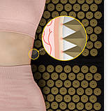 Килимок акупунктурний з валиком 4FIZJO Classic Mat XL Аплікатор Кузнєцова Black/Gold (P-5907739315052), фото 6