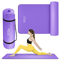 Килимок (мат) спортивний 4FIZJO NBR 180 x 60 x 1.5 см для йоги та фітнесу Violet (P-5907739311542)