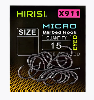 Гачки Риболовні Hirisi X911 №6 15 шт тефлонове покриття