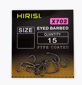 Гачки Риболовні Hirisi X702 №6 15 шт тефлонове покриття