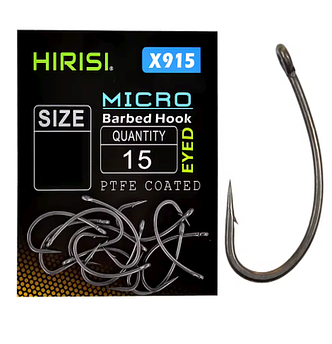 Гачки Риболовні Hirisi X915 №6 15 шт тефлонове покриття