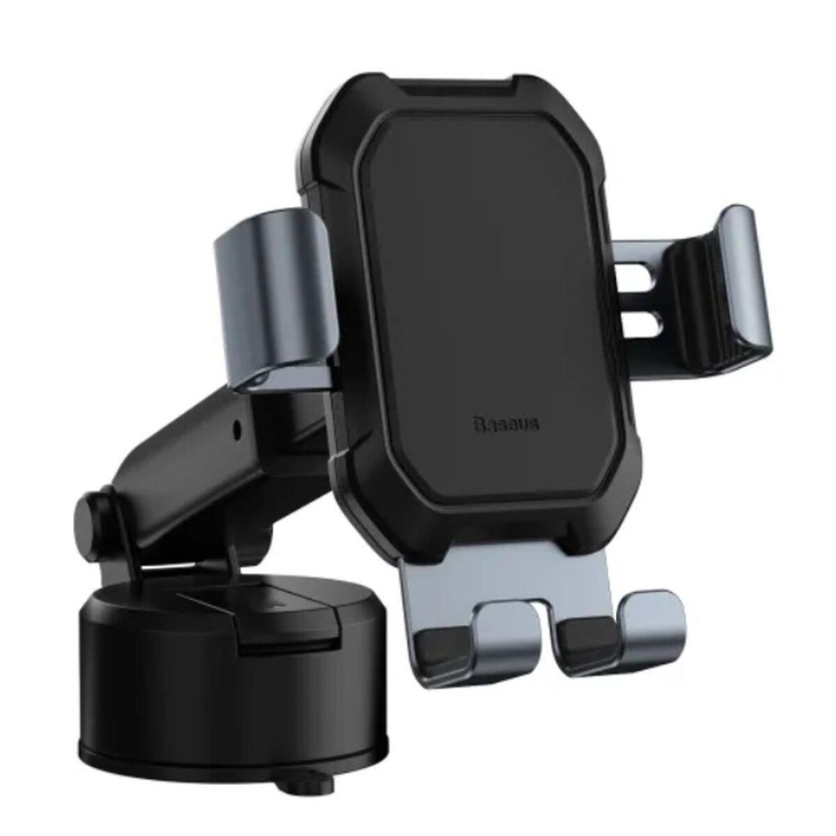 Тримач для мобiльного Baseus Tank gravity car mount holder with suction base Tarnish Black