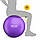 М'яч для фітнесу (фітбол) 4FIZJO 85 см Anti-Burst Violet (P-5905973404846), фото 4