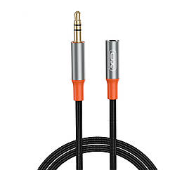 Кабель AUX XO NB-R269A AUX 3.5 мм - AUX 3.5 мм 1 м Black (NB-R269A.black)