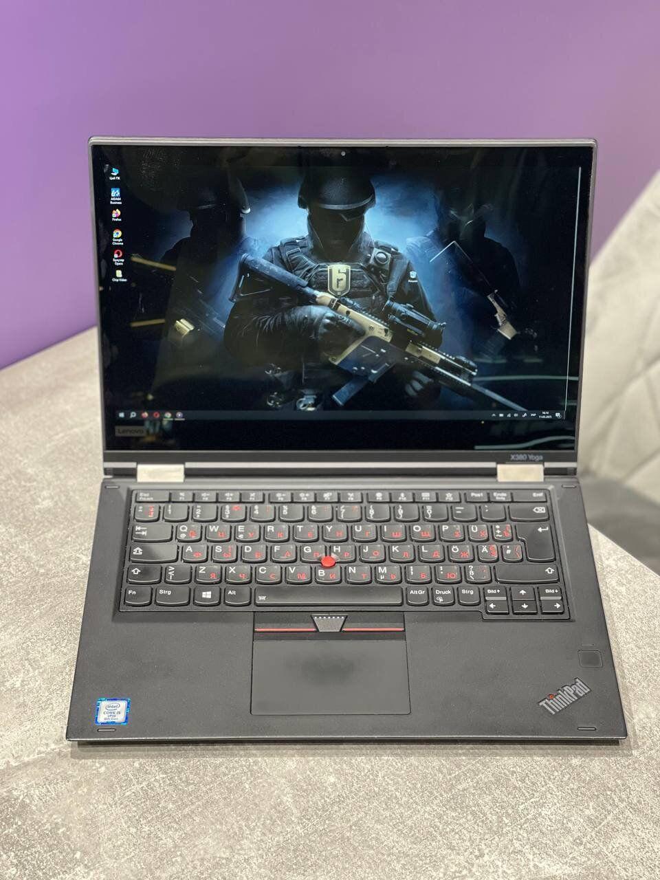 Б/в Ультрабук Lenovo ThinkPad X380 Yoga 13.3" 1920x1080 Сенсорний| Core i5-8250U| 8 GB RAM| 120 GB SSD| UHD 620