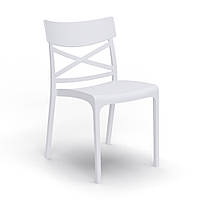 Стілець садовий пластиковий BICA Croix, білий