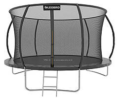 Батут із внутрішньою захисною сіткою 312 см LEOBRO Premium Pro 10FT BLACK
