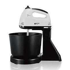 Стаціонарний міксер BITEK 250 Вт 2 л 7 швидкостей білий жовтогарячий синій червоний (1181040727)