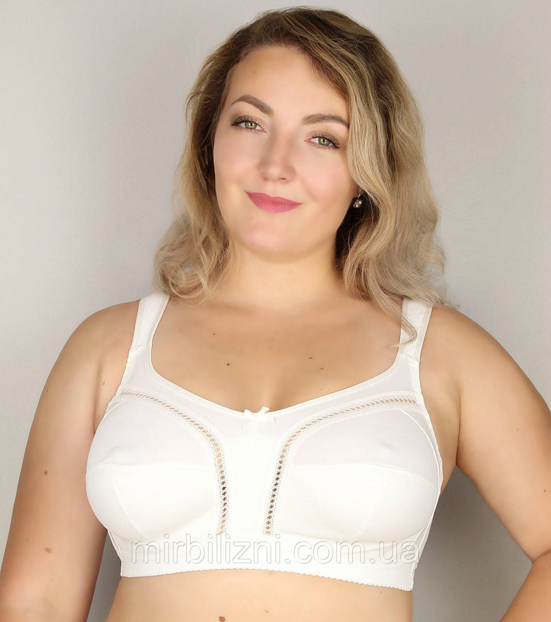 Бюстгальтер Milavitsa білий, арт.104040 (без каркасів, без кісточок)