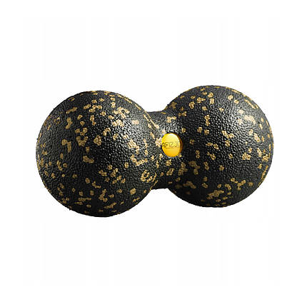 Масажний м'яч подвійний 4FIZJO EPP DuoBall 08 Black/Gold (P-5907739314802), фото 1